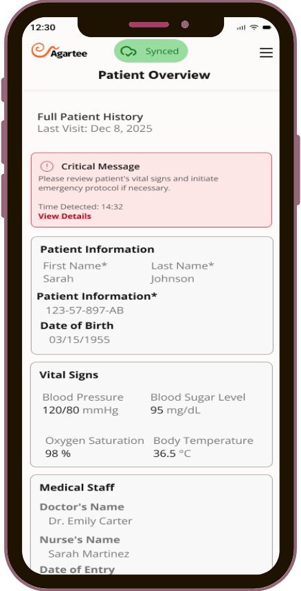 Patient Overview Page