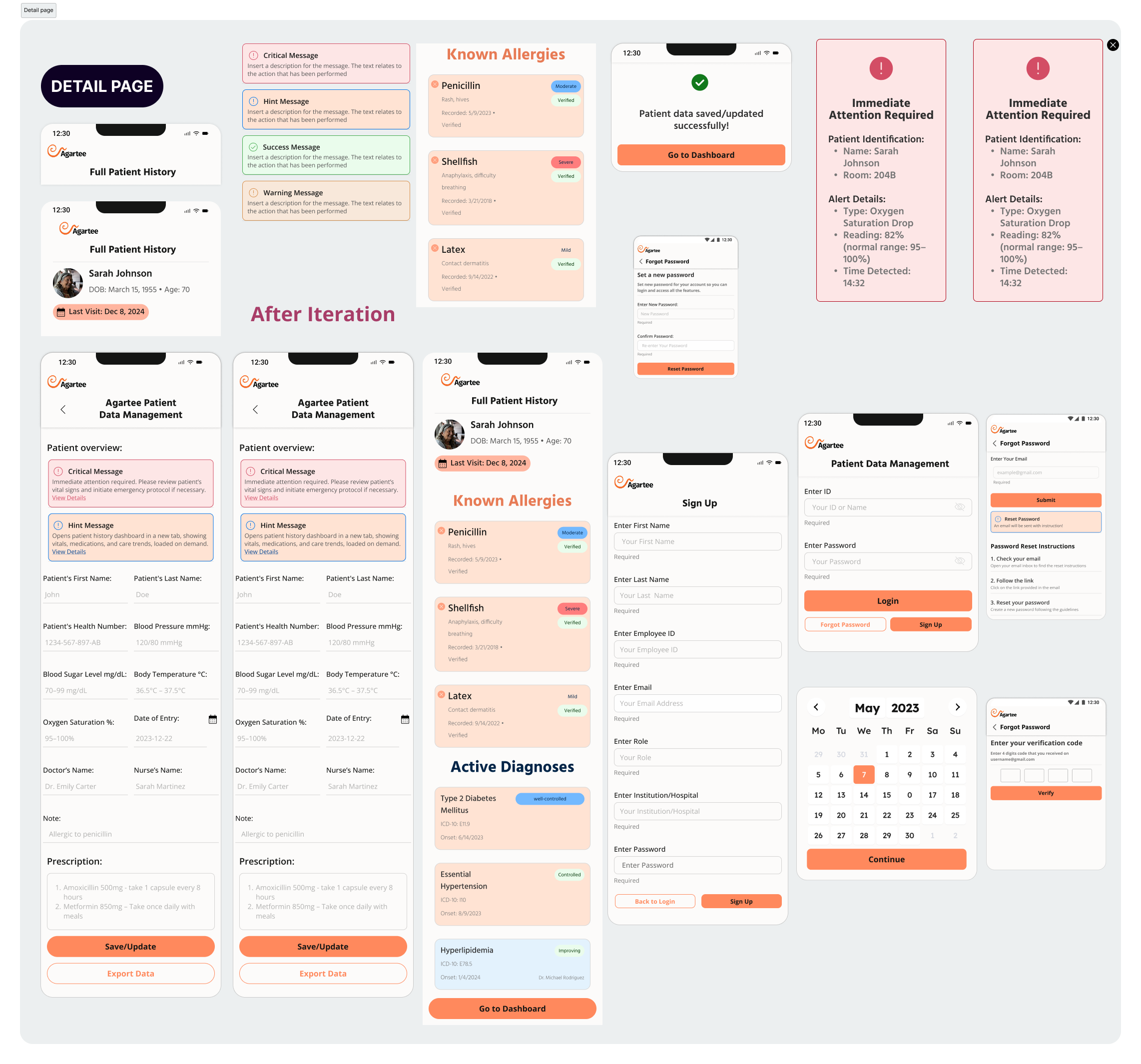 Agartee's App Handoff Details - Detailed Page